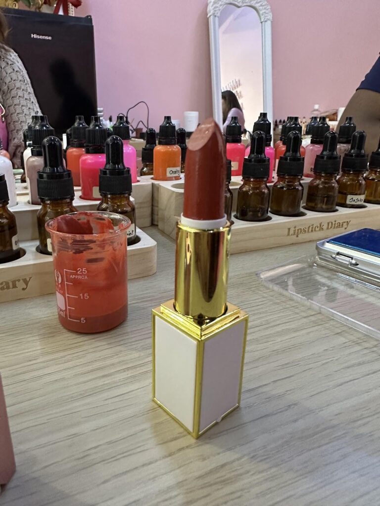 lipstick that has been baked